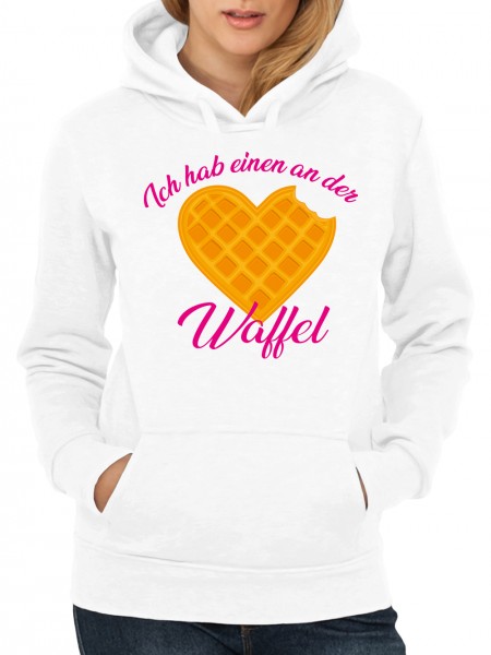 Ich habe einen an der Waffel Damen Kapuzen-Pullover