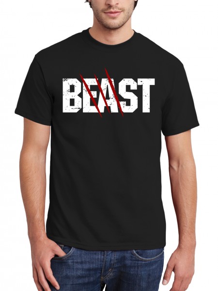 Beast Pärchen Motiv Herren T-Shirt