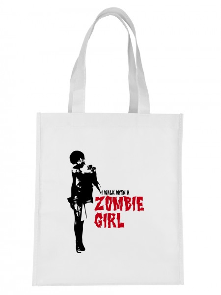 I Walk With A Zombie Girl Einkaufstasche
