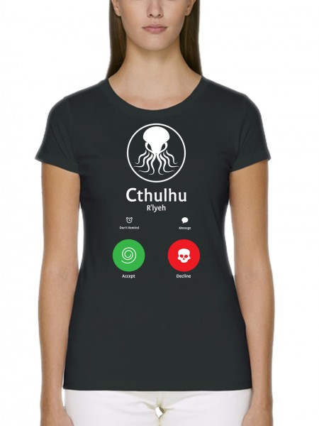 Call Of The Ancient One Cthulhu Rollenspiel Horror Damen T-Shirt Fit Bio und Fair