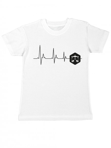 Sternzeichen von Herzen Waage Kinder T-Shirt
