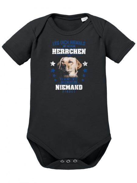 Labrador Herrchen Motiv Baby-Body Bio