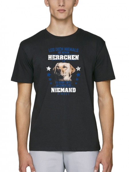 Labrador Herrchen Motiv Herren T-Shirt Bio und Fair