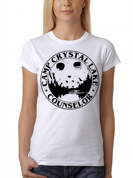 Camp Crystal Lake Counselor Damen T-Shirt Fit