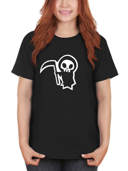 Halloween Sensenmännchen Damen T-Shirt Fit