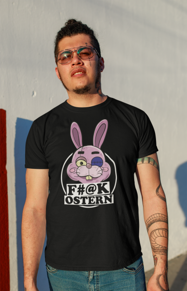 Fck Ostern freches Ostergeschenk für Ostern Muffel Herren T-Shirt Bio und Fair