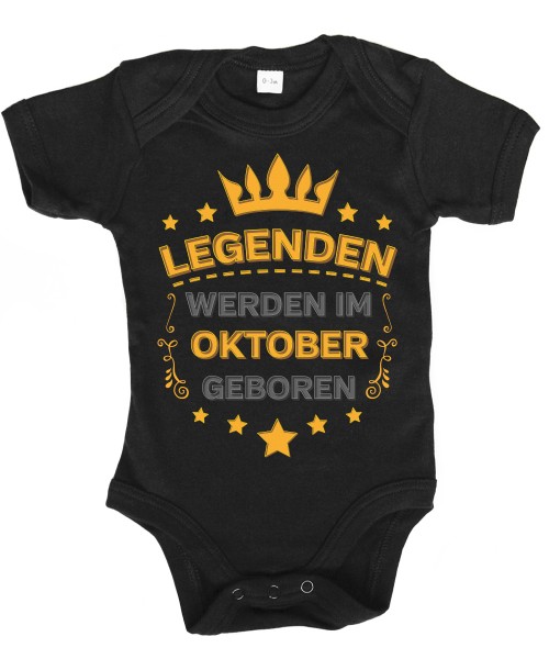 clothinx - Legenden werden im Oktober geboren clothinx - Babybody