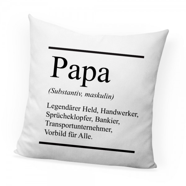 Vatertags-Geschenk Papas Definition Deko-Kissen