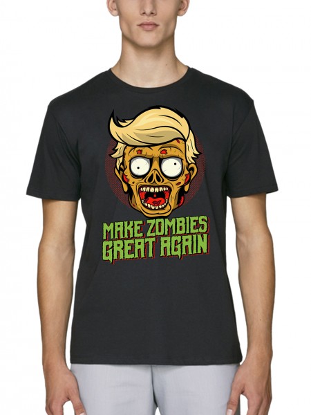Make Zombies Great Again Herren T-Shirt Bio und Fair