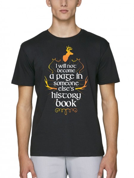 Become A Page In Someone Elses History Book Herren T-Shirt Bio und Fair