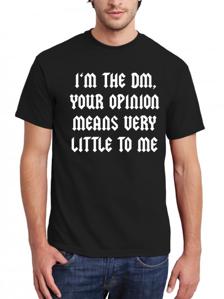 I am the DM Dungeon Master Pen and Paper Rollenspiel Herren T-Shirt