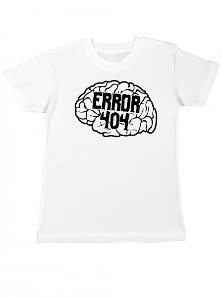 Error 404 Brain Not Found Zombie Programmierer Motiv Kinder T-Shirt
