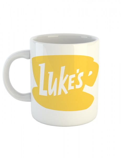 Kaffeetasse mit Aufdruck Luke's Coffee