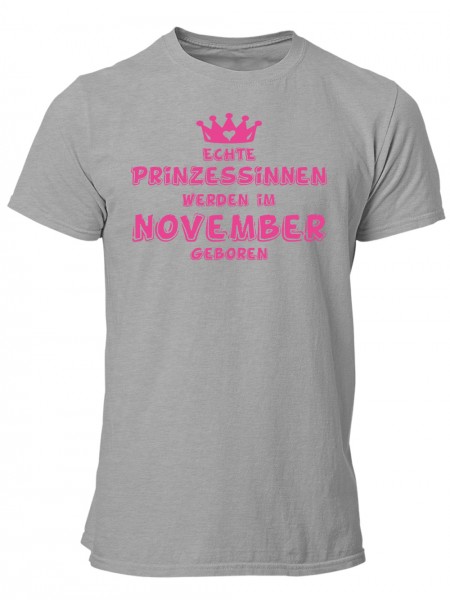 Prinzessinnen werden im November geboren | Herren T-Shirt