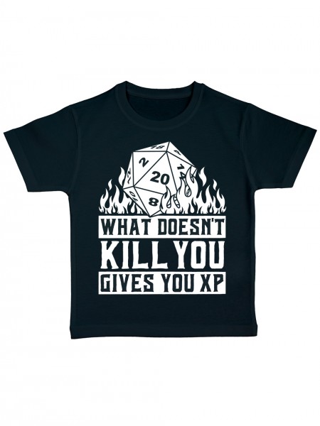 What doesn't Kill You Gives You EXP Rollenspiel Pen and Paper Kinder Bio T-Shirt