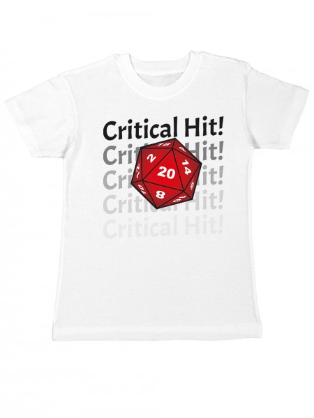 Critical Hit Pen and Paper Rollenspiel Kinder T-Shirt