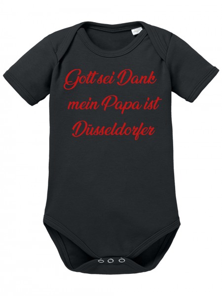 Gott Sei Dank mein Papa ist Düsseldorfer Lustiges Fussballmotiv Baby Body
