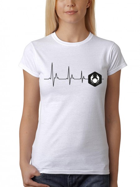 Sternzeichen von Herzen Krebs Damen T-Shirt Fit