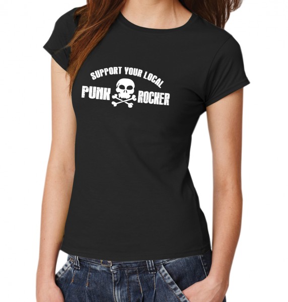 -- Support your Local Punkrocker -- Girls Shirt