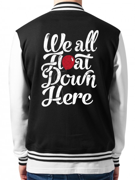 We All Float Down Here Collegejacke Unisex/Weiß