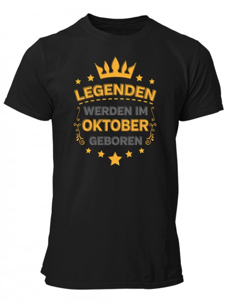 Echte Legenden werden im Oktober geboren | Herren T-Shirt