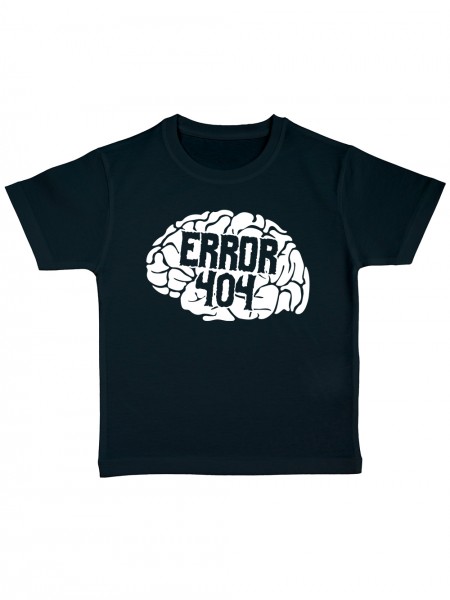 Error 404 Brain Not Found Zombie Programmierer Motiv Kinder Bio T-Shirt