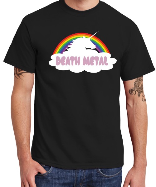 clothinx - Death Metal Rainbow Unicorn clothinx - Boys T-Shirt