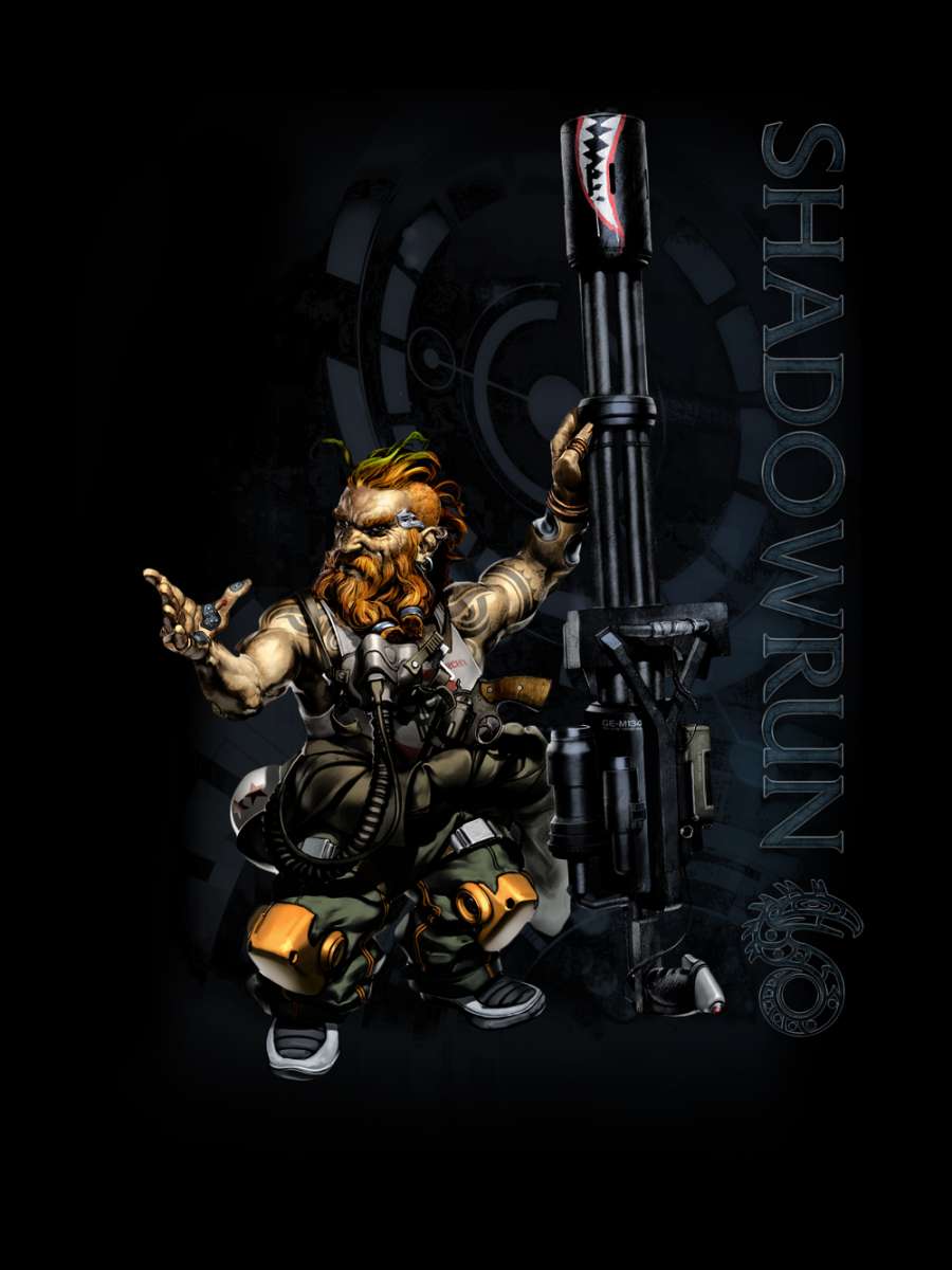 clothinx Einkaufstasche Shadowrun Zwergen Rigger | TalTextil GmbH