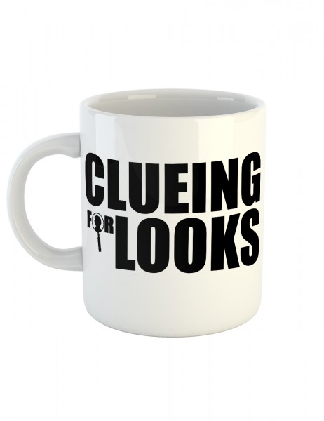 clothinx Kaffeetasse mit Aufdruck Clueing For Looks