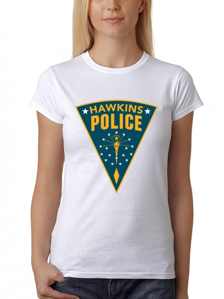 Damen T-Shirt Fit Hawkins Police