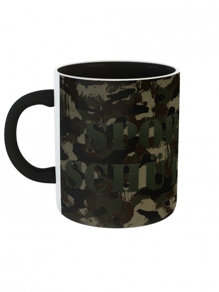 Sportschütze mit Fadenkreuz Camouflage Tarnmuster Kaffeetasse