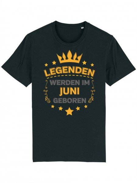 clothinx Legenden werden im Juni geboren | Herren T-Shirt Bio und Fair