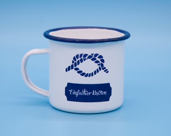 Einfacher Knoten Maritime Emaille Tasse Mug Cup Segeln Geschenk 