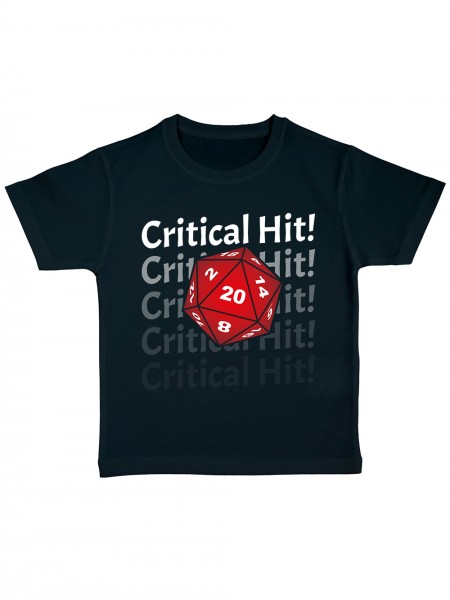 Critical Hit Pen and Paper Rollenspiel Kinder Bio T-Shirt