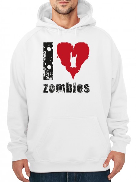 I Love Zombies Herren Pullover
