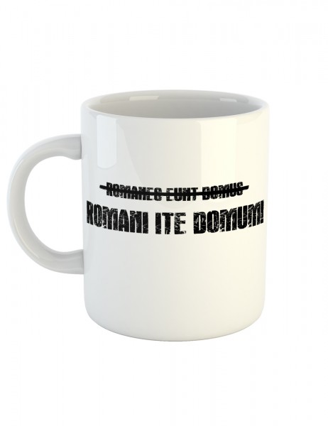 clothinx Kaffeetasse mit Aufdruck Romani Ite Domum