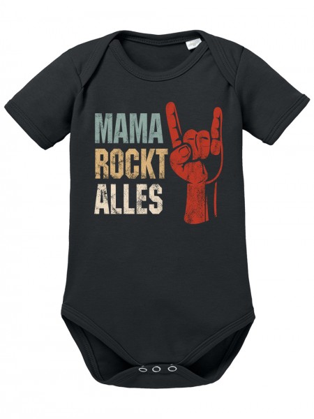 clothinx Geschenk Zum Muttertag Mama Rockt Alles Baby-Body Bio