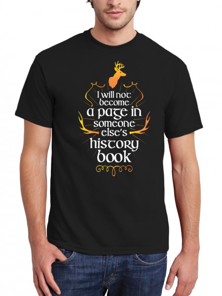 Become A Page In Someone Elses History Book Herren T-Shirt