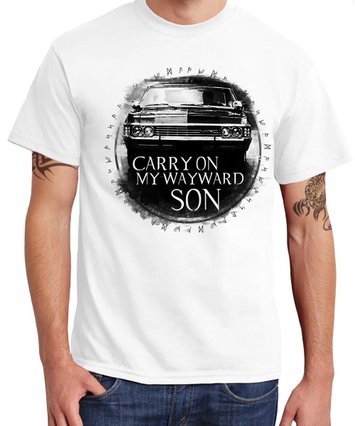 clothinx Herren T-Shirt Carry On Wayward Son