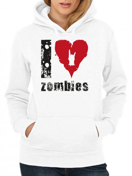 I Love Zombies Damen Pullover