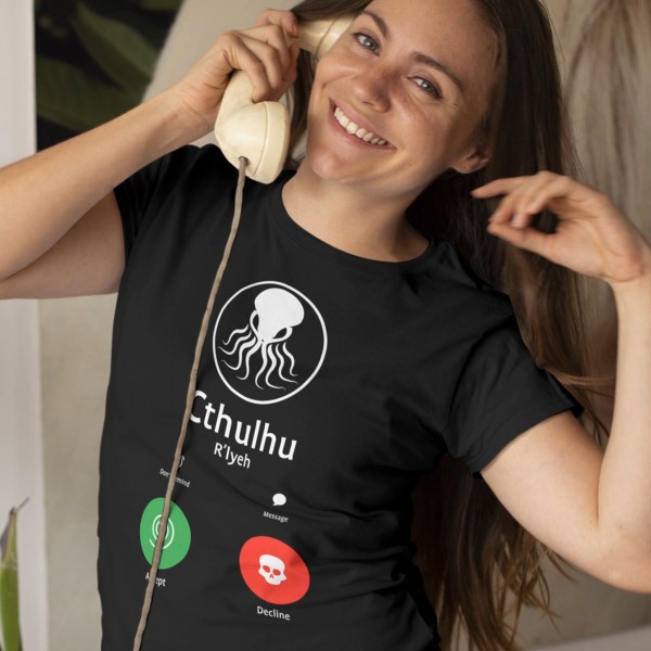 Call Of The Ancient One Cthulhu Lovecraft Damen T-Shirt