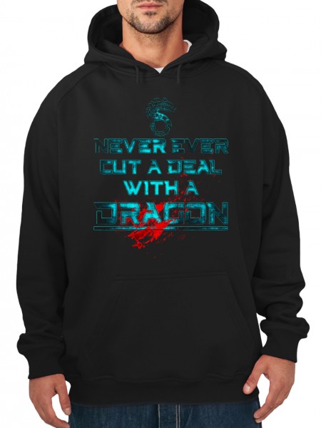 Herren Pullover Shadowrun Never Ever Cut A Deal With A Dragon