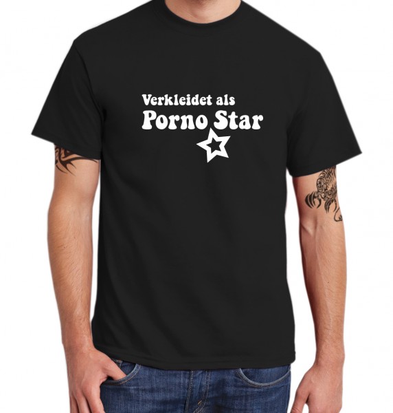 ::: VERKLEIDET ALS PORNO STAR ::: T-Shirt Herren