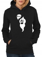 Vorschau: Halloween Boo Gespenst Damen Kapuzen-Pullover Vorschau: Halloween Boo Gespenst Damen Kapuzen-Pullover