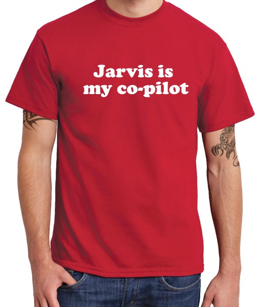 -- Jarvis is my Co-Pilot -- Boys T-Shirt