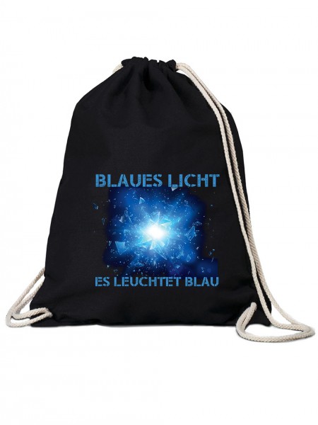 Blaues Licht Was tut es? Es leuchtet Blau Turn-Beutel