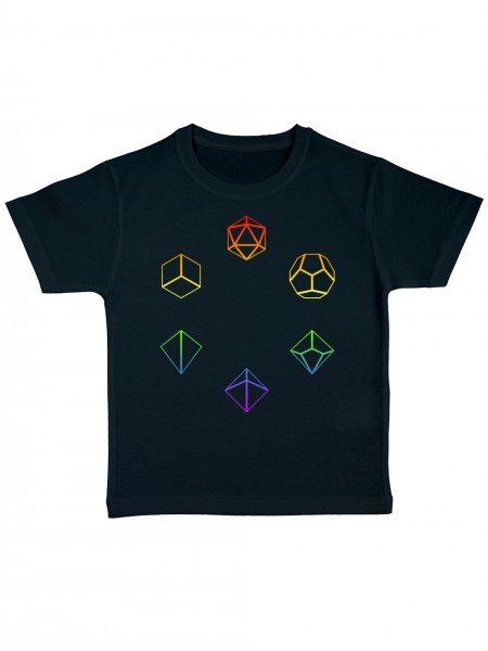 Pen and Paper Dice Set Rainbow Kinder Bio T-Shirt