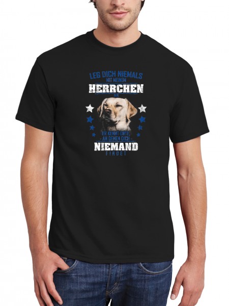 Labrador Herrchen Motiv Herren T-Shirt