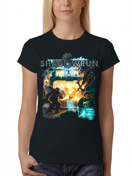 Damen T-Shirt Shadowrun Assault Team
