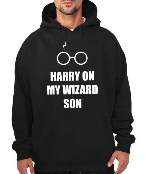 clothinx - Harry On My Wizard Son clothinx - Boys Kapuzenpullover